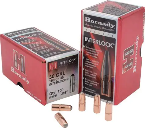 .308 HORNADY INTERLOCK RN 150gr x100