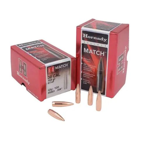 .308 HORNADY BTHP MATCH 168gr x100
