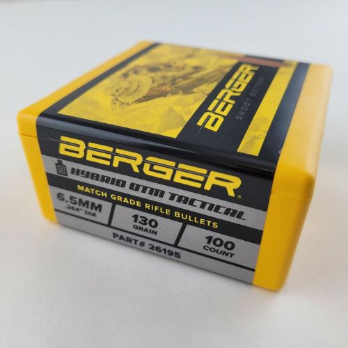 6.5mm BERGER HYBRID OTM TACTICAL 130gr x 100